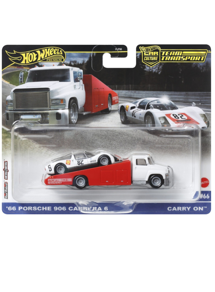 Hot Wheels Premium Car Culture Team Transport 66 Porsche 906 Carrera (hrv47)