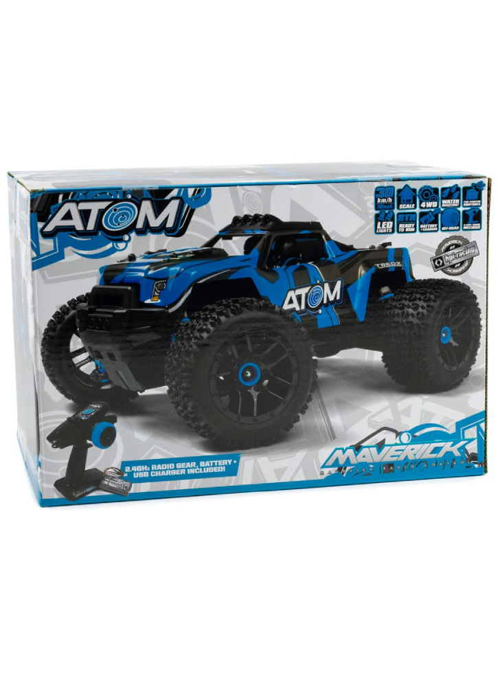 Maverick Rc Atom At1 1/18 4wd Electric Truck Blue