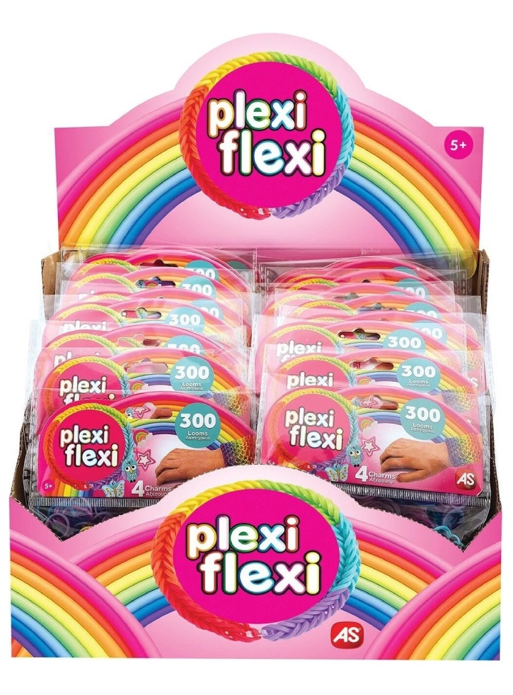 As Plexi-flexi 300 Looms 4 Charms (random) (1080-25565)