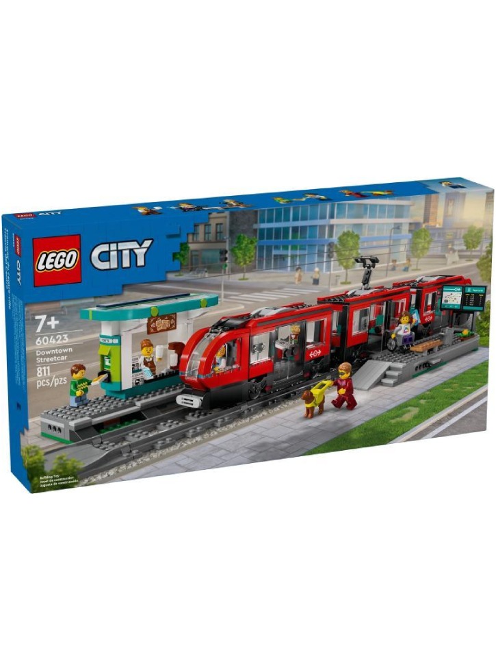 Lego City Downtown Streetcar And Station (60423)