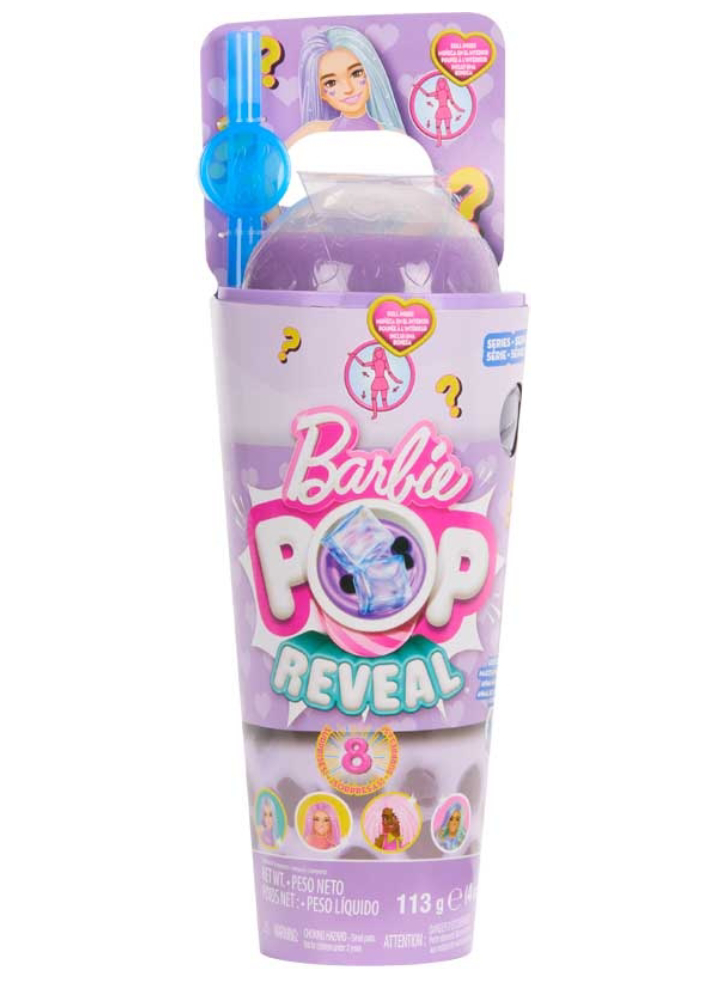 Barbie Pop Reveal Boba Series Taro Milk Doll (htj19)