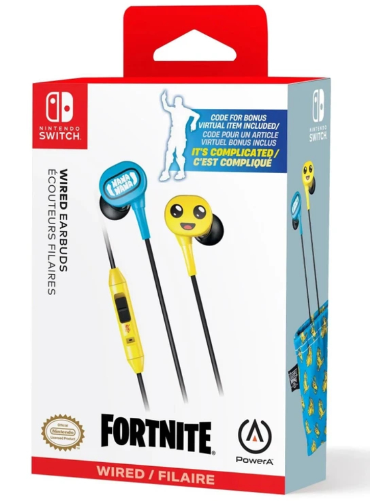 Powera Wired Earbuds Peely Fortnite