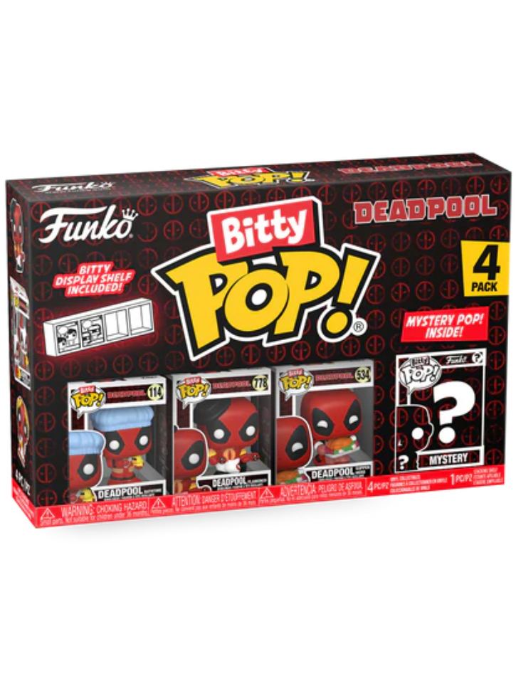 Bitty Pop 4 Pack Deadpool Bathtime