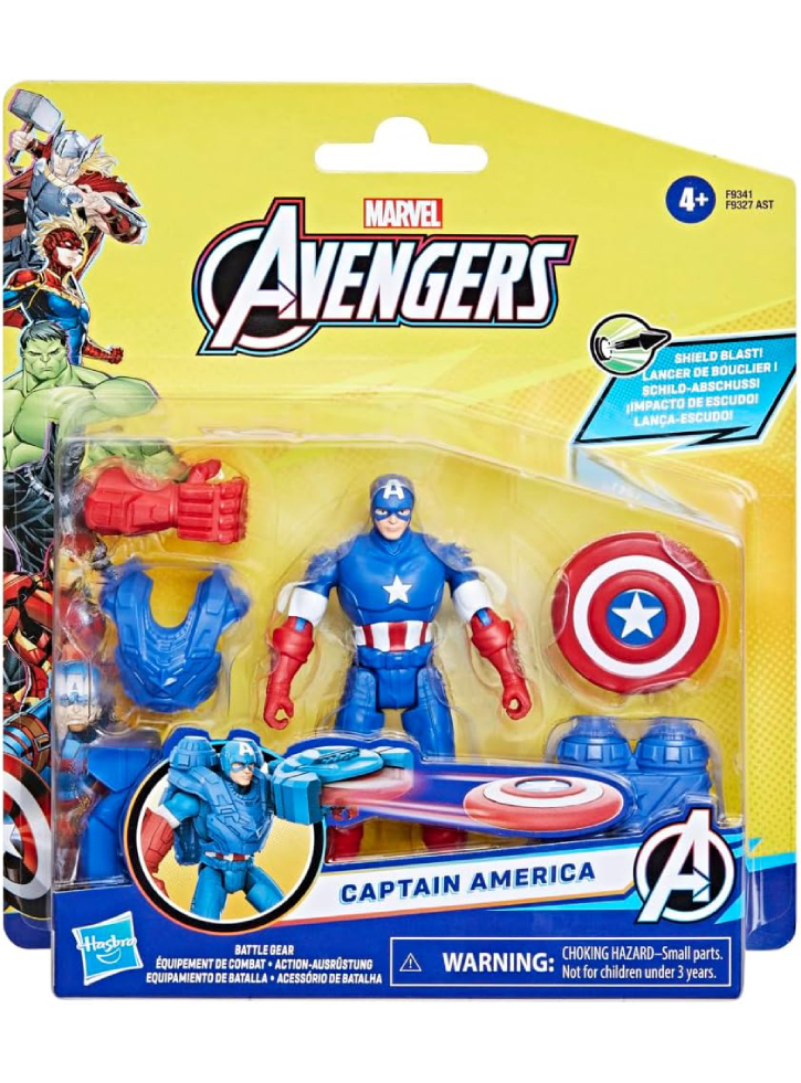 Marvel Avengers Battle Gear Captain America Action Figure F9341