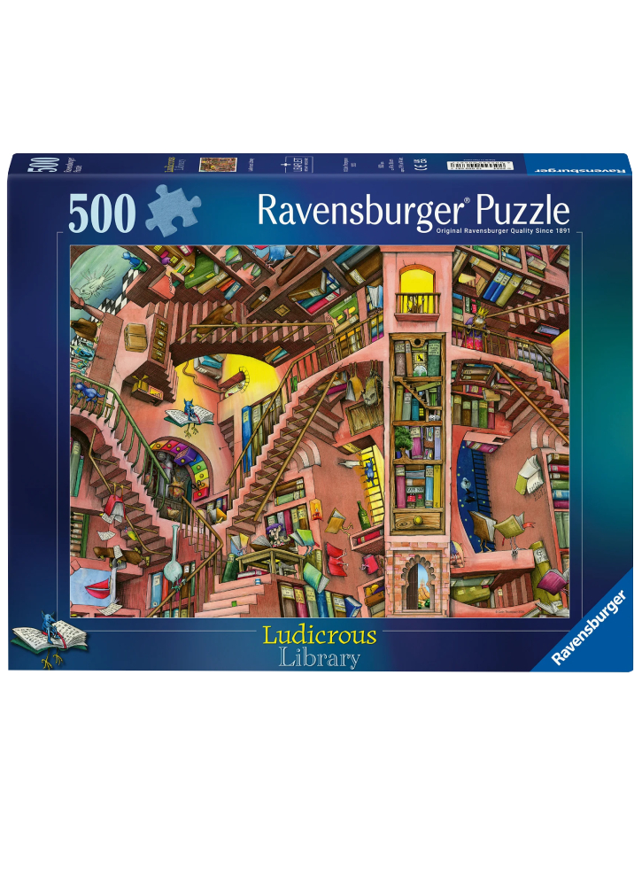 Ravensburger Puzzle Ludicrous Library 500p (12000681)