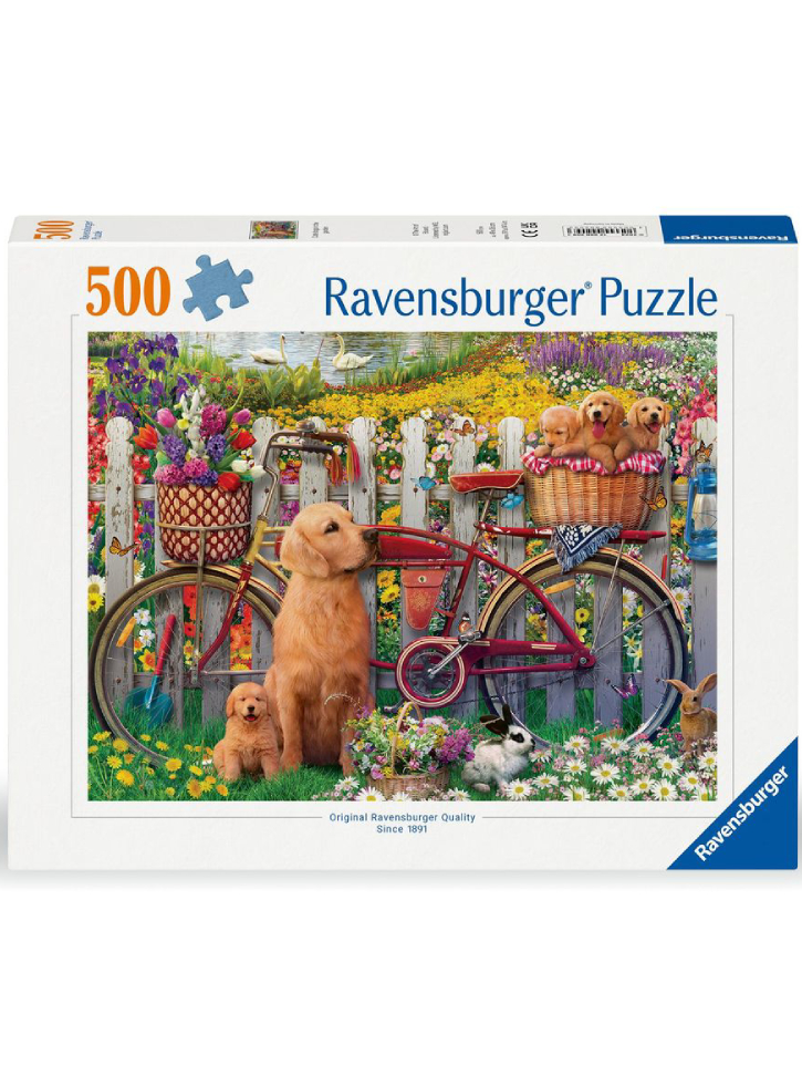 Ravensburger Puzzle Cute Dogs In The Garden 500p (12000209)