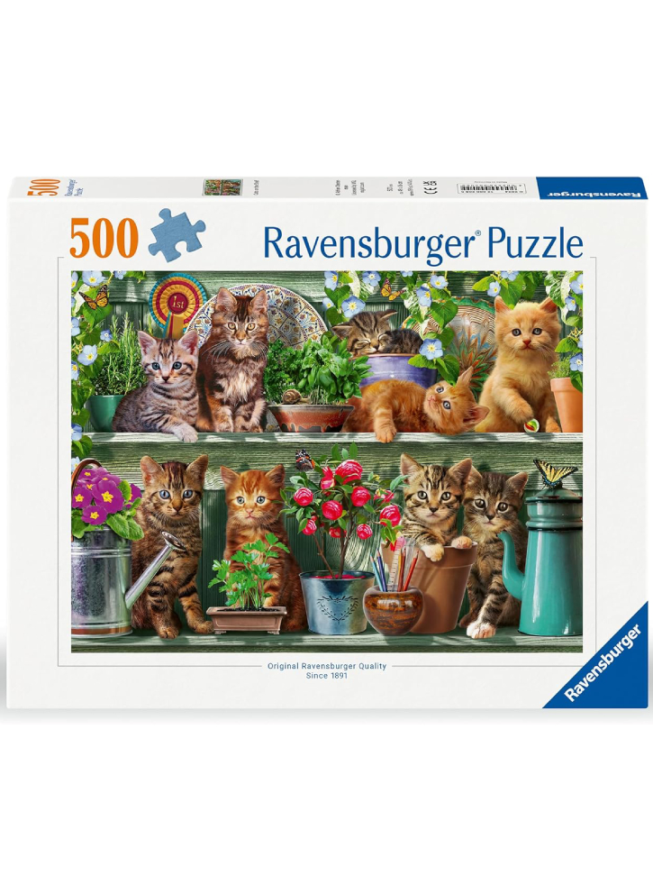 Ravensburger Puzzle Cats On The Shelf 500p 12000205