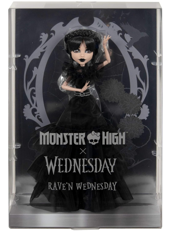 Monster High Wednesday Doll Rave\'n Dress (hxj03)