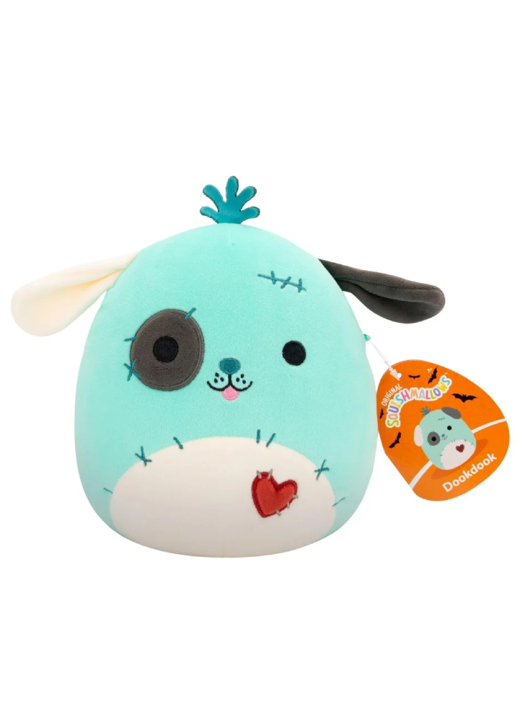 Squishmallows 19 Cm Halloween Plush Dookdook Patchwork Dog