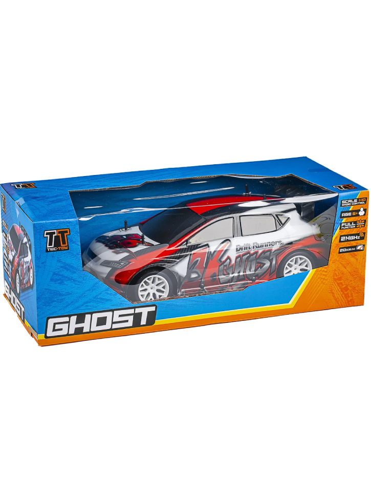 Tec-toy Ghost R/c 1:10 2,4ghz 7,2v 300mah Ni-mh Red (471271)