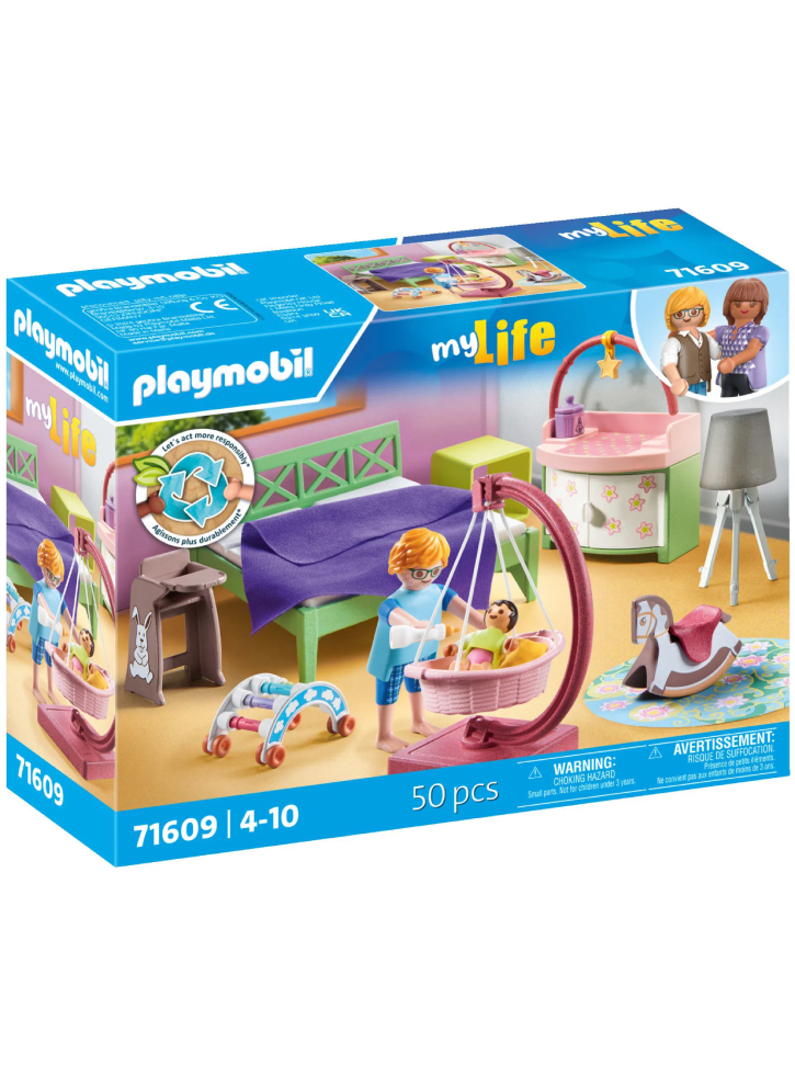 Playmobil Sleeping Room With Baby Play Corner (71609)