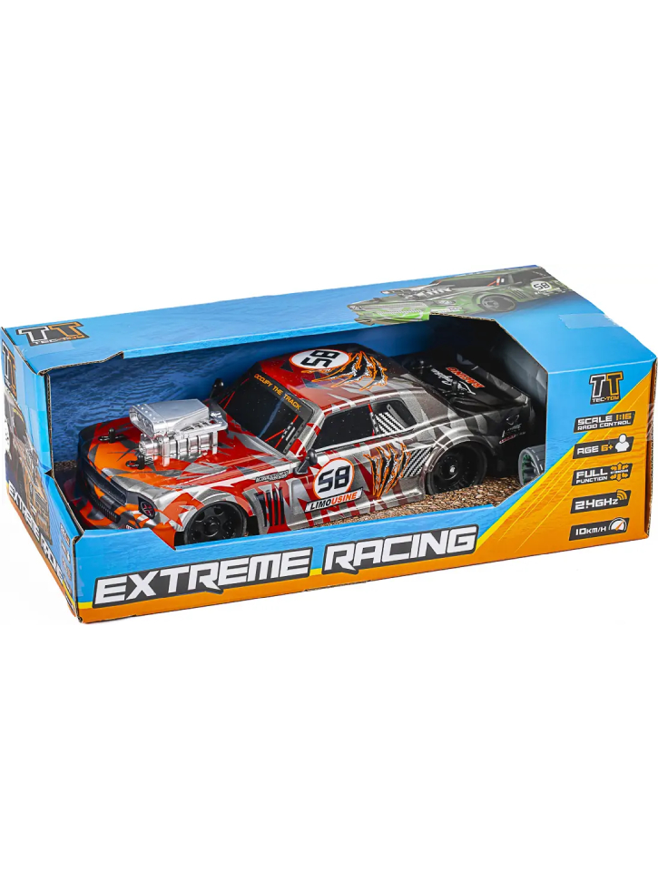 Tec-toy Extreme Racing R/c 1:16 2,4g 3,7v Li-ion, Orange