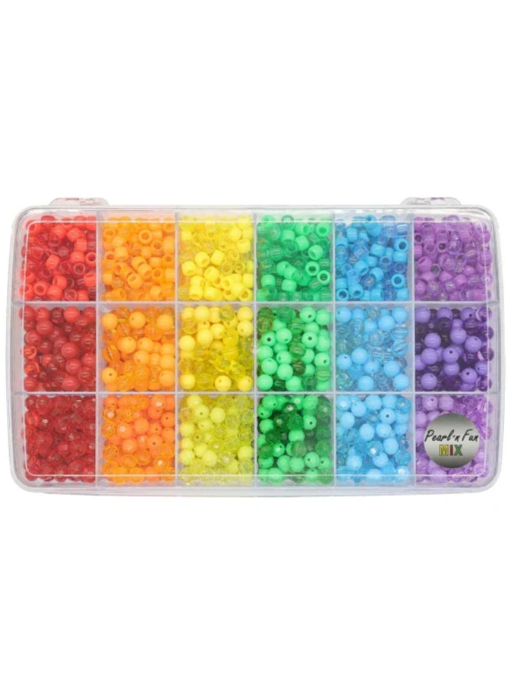 Pearl \'n Fun Rainbow Colored Pearl Mix (714203)