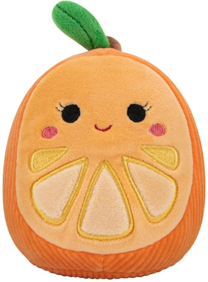 Squishmallow Pets Dog Toy With Squeaky Sound Orange 18cm Fruit