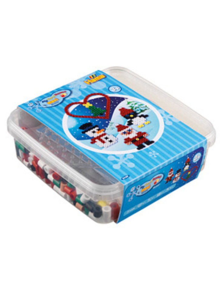 Hama Maxi Beads Christmas 600pcs + Plate 8206 In Bucket (388749)