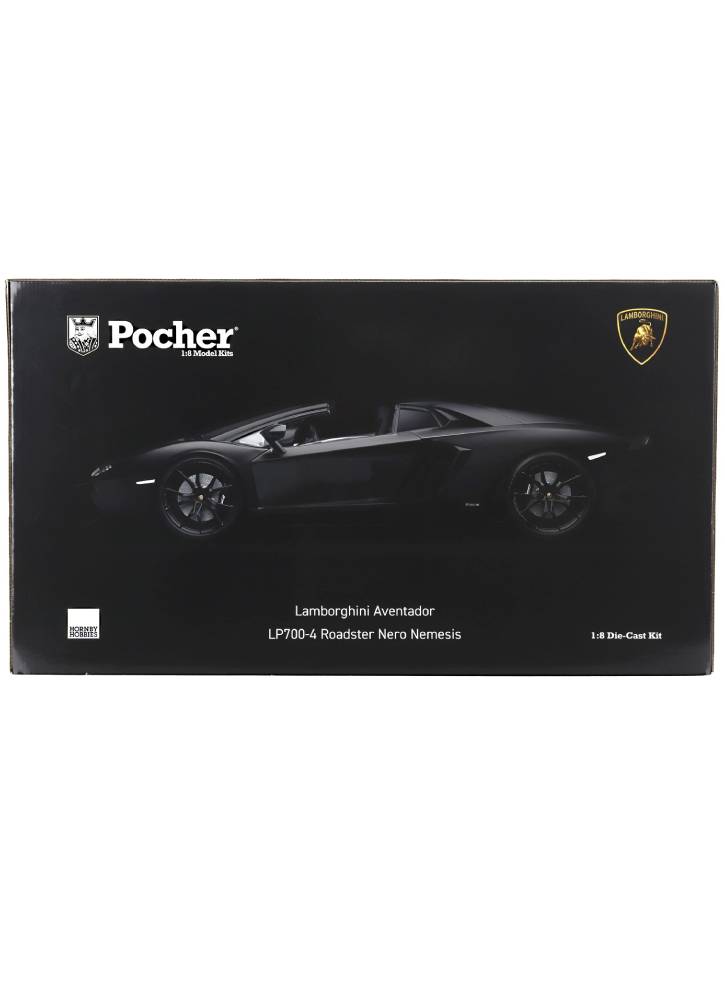 Pocher Lamborghini Aventador Lp700-4 Roadster Nero Nemesi (hk121f)