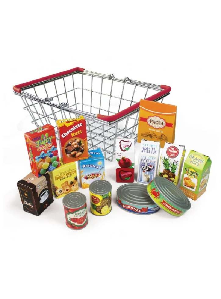 Magni Metal Basket With Grocery Products (2691)