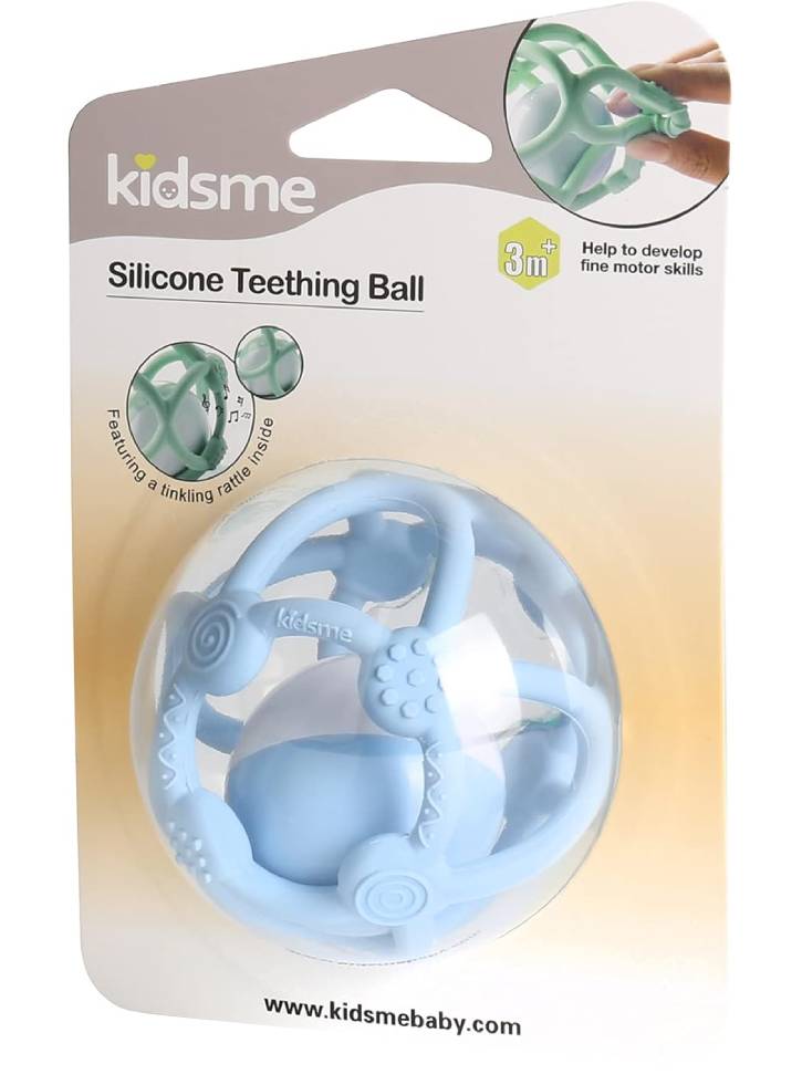 Kidsme Siliconee Teething Ball Blue (kids9672s)