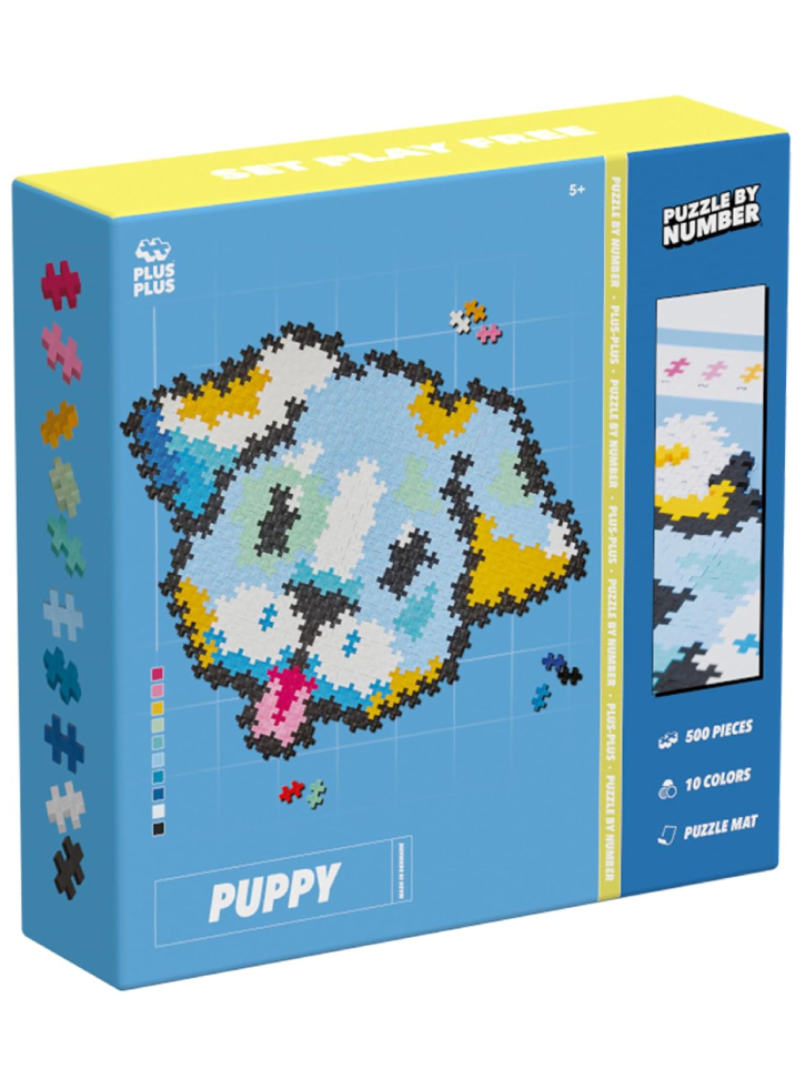 Plus-plus Puzzle By Number Puppy 500pcs (3961)