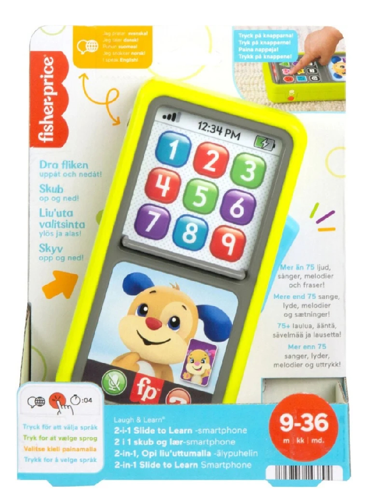 Fisher-price Infant Laugh & Learn 2-in-1 Slide To Learn Smartphone (hnl41)