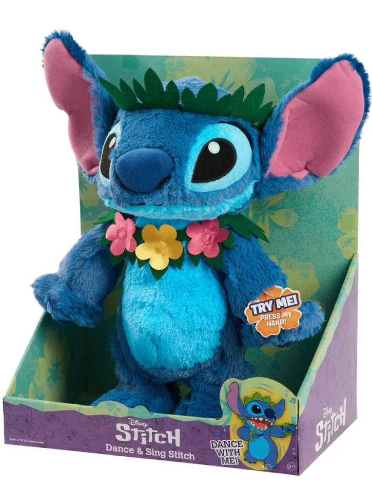 Disney Stitch Dance & Sing Feature Plush 38cm (302-30283)