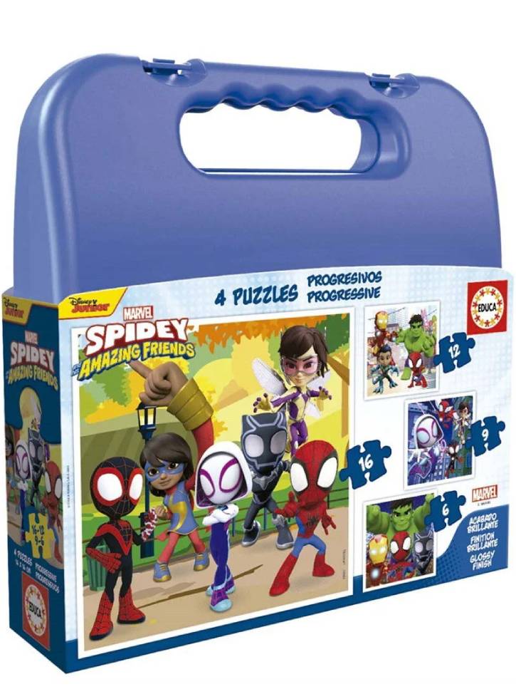 Educa Puzzle -6-9-12-16 Spidey & His Amazing Friends (80-19580)