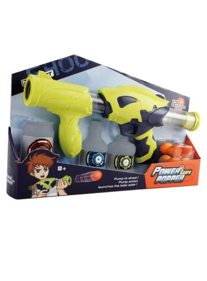 Power Popper Gun 35cm With 12 Foam Balls