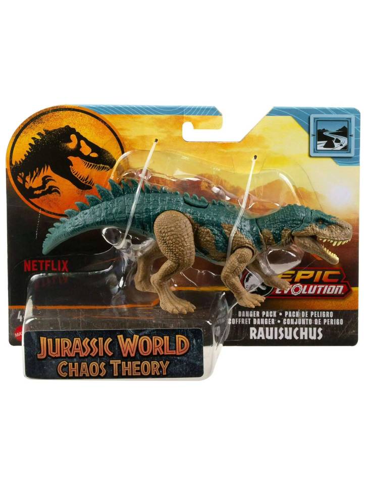 Jurassic World Epic Evolution Rauisuchus Danger Pack (htk57)