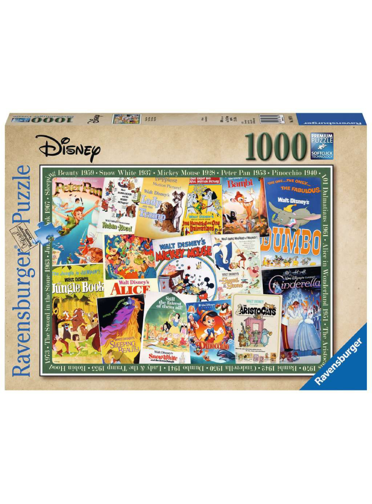 Ravensburger Puzzle Disney Vintage Movie Post.1000p (12000689)