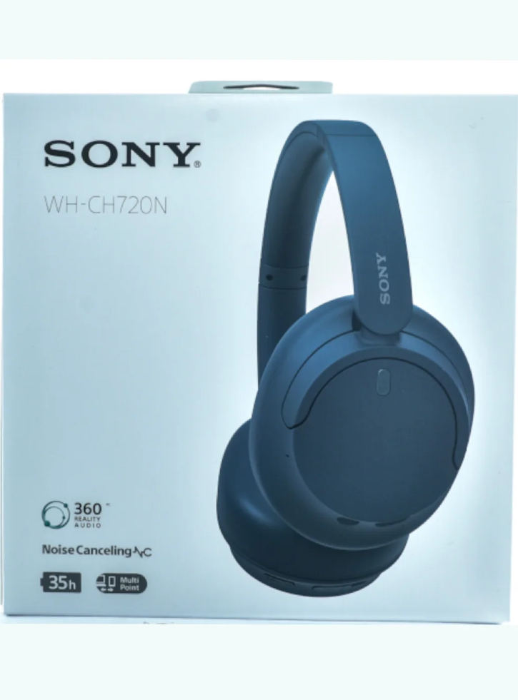 Sony Noise Canceling Wireless Headphones Blue (wh-ch720n)