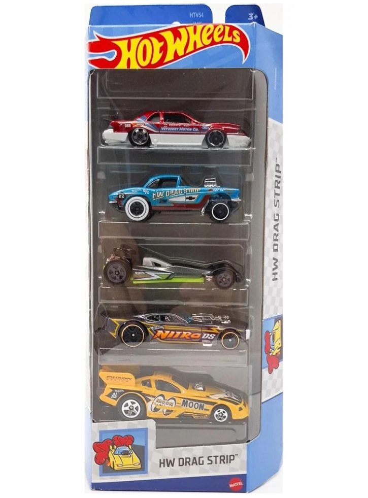 Hot Wheels Hw Drag Strip (set Of 5) (htv54)