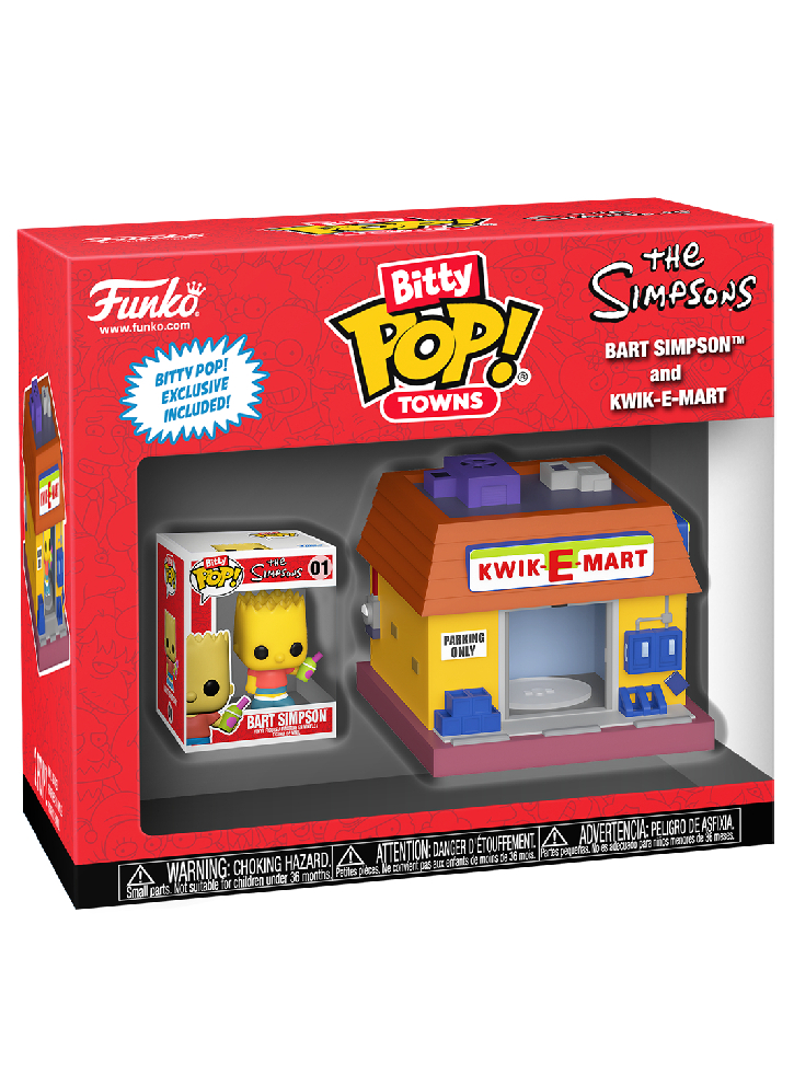 Bitty Pop Towns The Simpsons Bart Simpson And Kwik E Mart