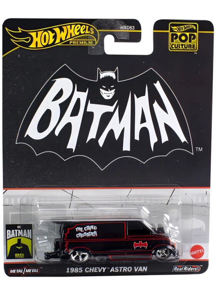 Hot Wheels Premium(r) Pop Culture Batman 1985 Chevy Astro Van (hvj48)