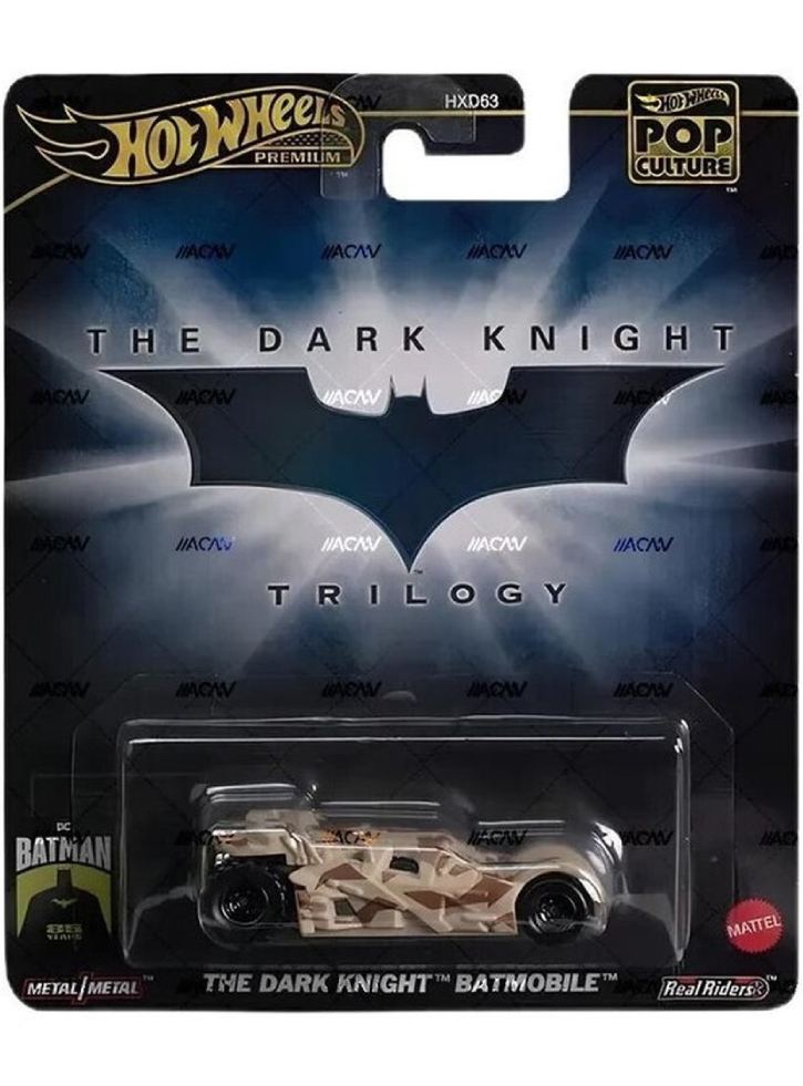 Hot Wheels(r) Pop Culture The Dark Knight Trilogy Batmobile Vehicle (hxd97)