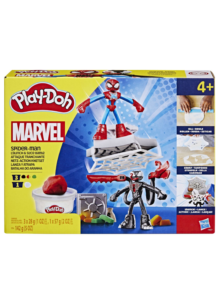 Play-doh Spiderman Launch And Slice Battle (f9827)