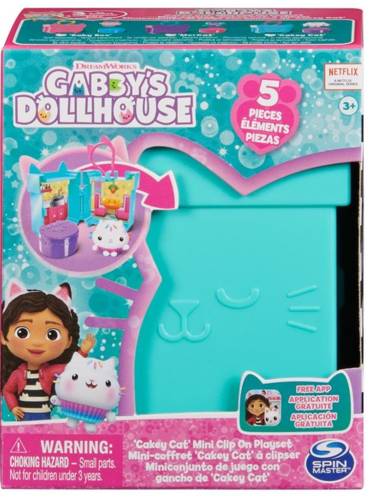 Gabby\'s Dollhouse Mini Clip On Playset Cakeycat