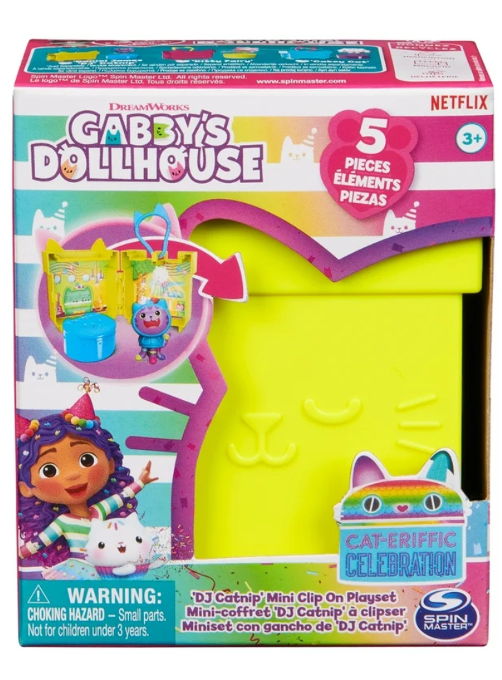 Gabby\'s Dollhouse Mini Clip On Playset Dj Catnip