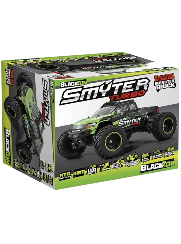 Blackzon Smyter Mt Turbo 1/12 4wd 3s Brushless Green (540230)