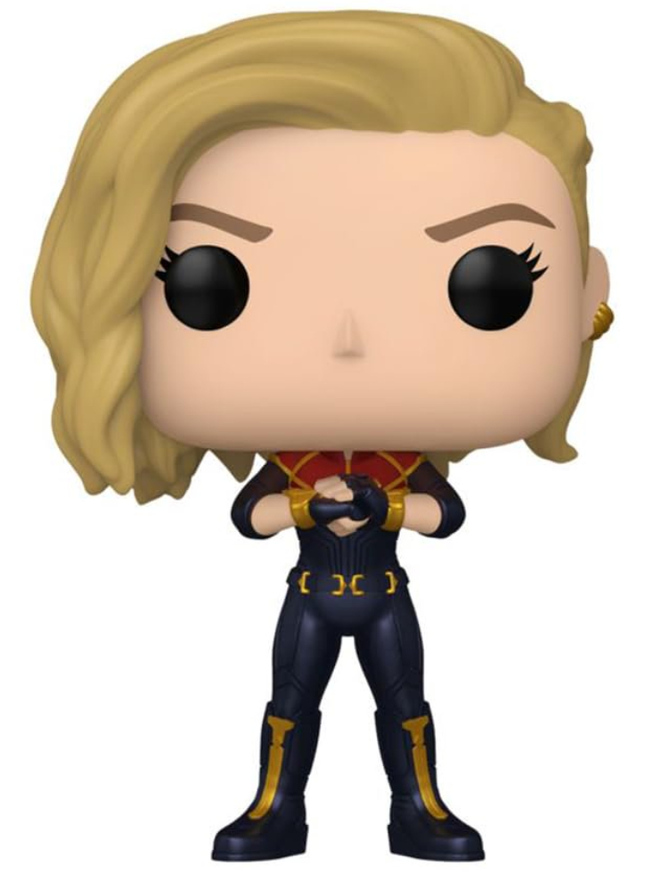 Funko Pop The Marvels Captain Marvel (special Edition) #1257 Bobble-head 9cm