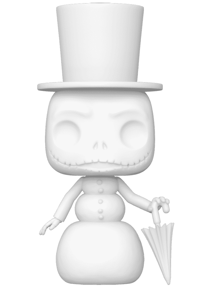 Funko pop The Nightmare Before Christmas Snowman Jack Diy White Special Edition 1417 9cm