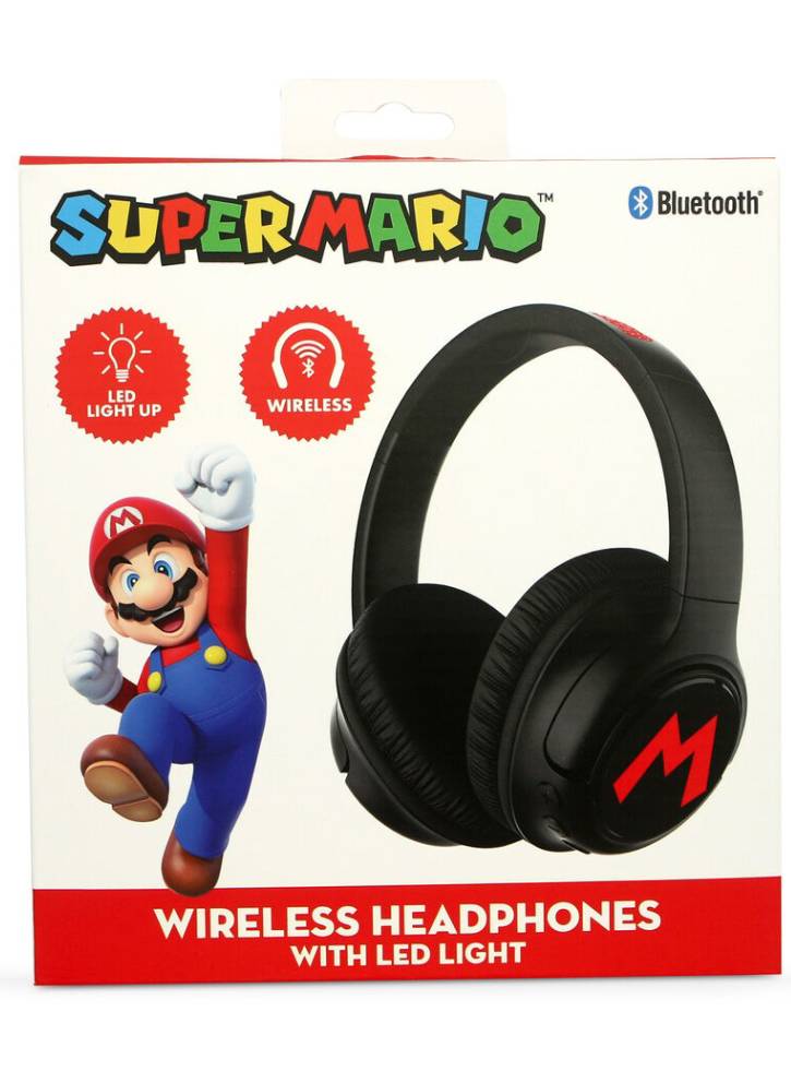 Otl Super Mario Bros Wireless Led Headphones