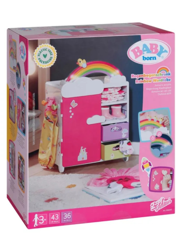 Baby Born Rainbow Wardrobe (836040)