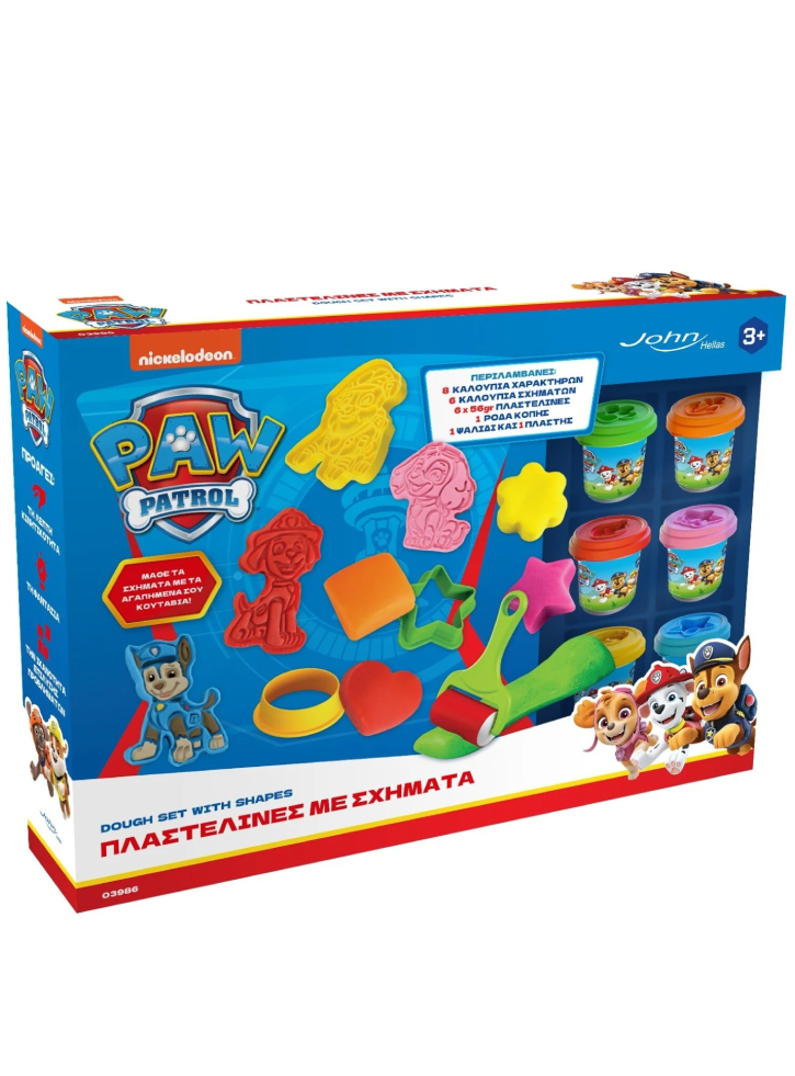 Paw Patrol Plasteline Set With Shapes (03984pm)