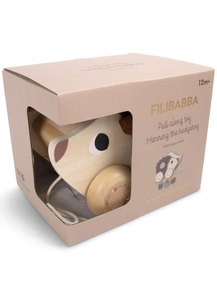 Filibabba Pull Along Toy Henning The Hedgehog (fi-03369)