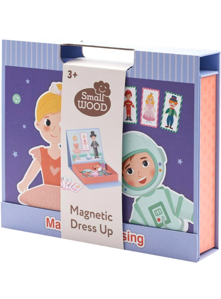 Small Wood Magnetic Dress Up In Box (l20228)