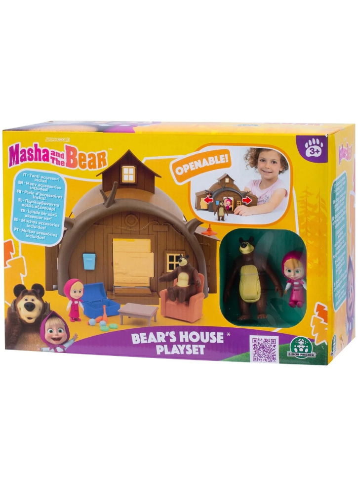 Famous Masha And Friends Bear House Play Set (mha22000)