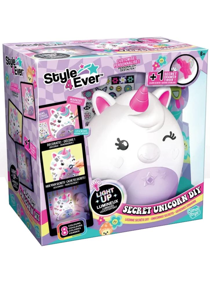 Style 4 Ever Secret Deco Diy Unicorn Lamp (301)