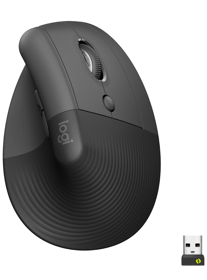 Logitech Lift Right Vertical Ergonomic Mouse Graphite/black