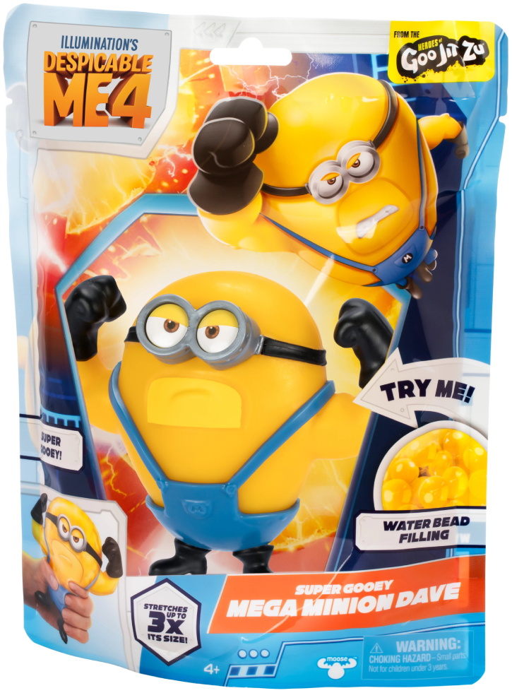 Despicable Me 4 Go Jit Zu Stretchable Dave 11cm