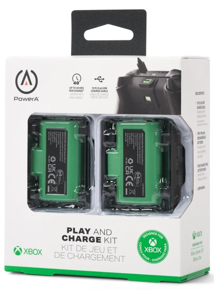 Powera Play & Charge Kit Black/green